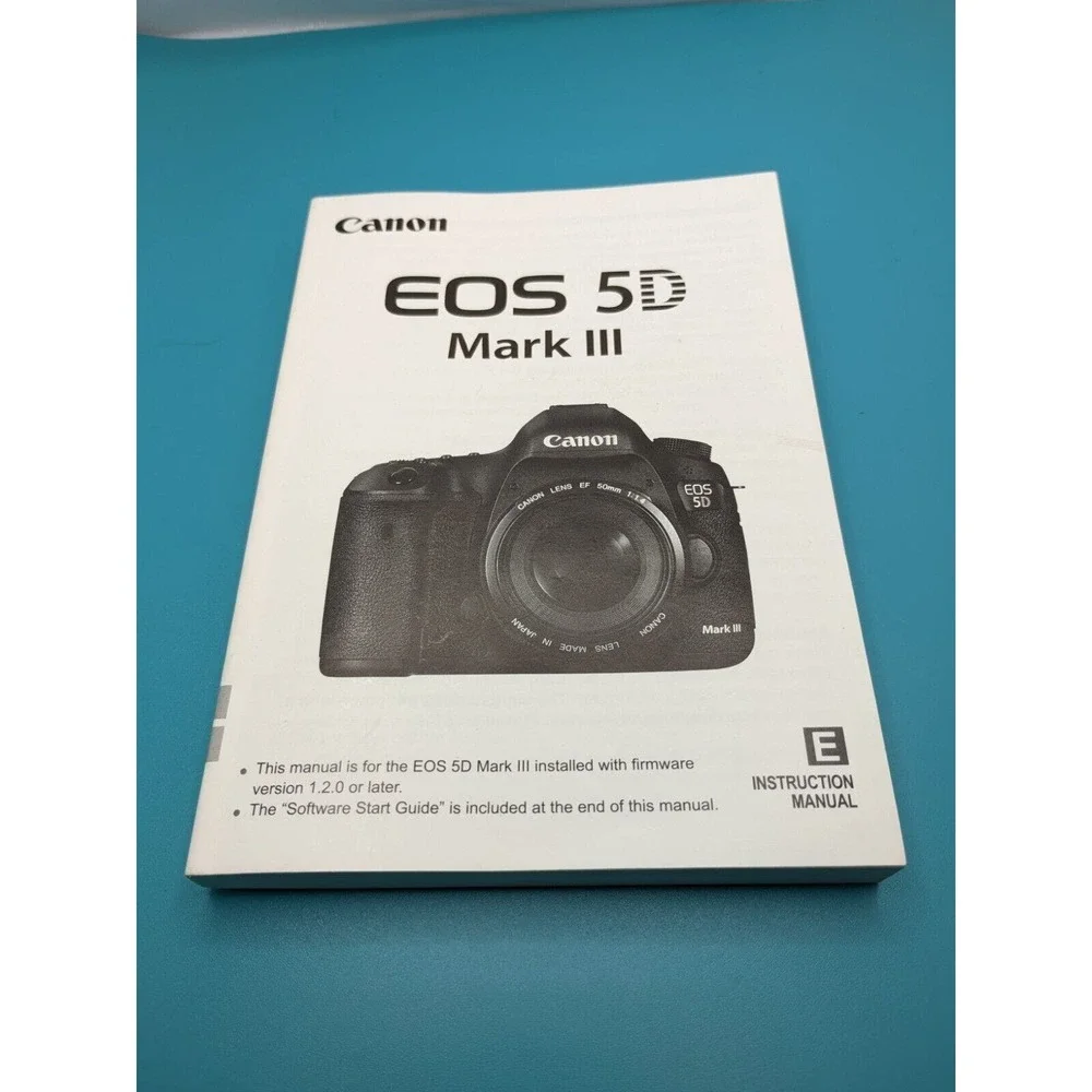 Canon EOS 5D Mark III OEM DSLR Camera Instruction Manual ENGLISH